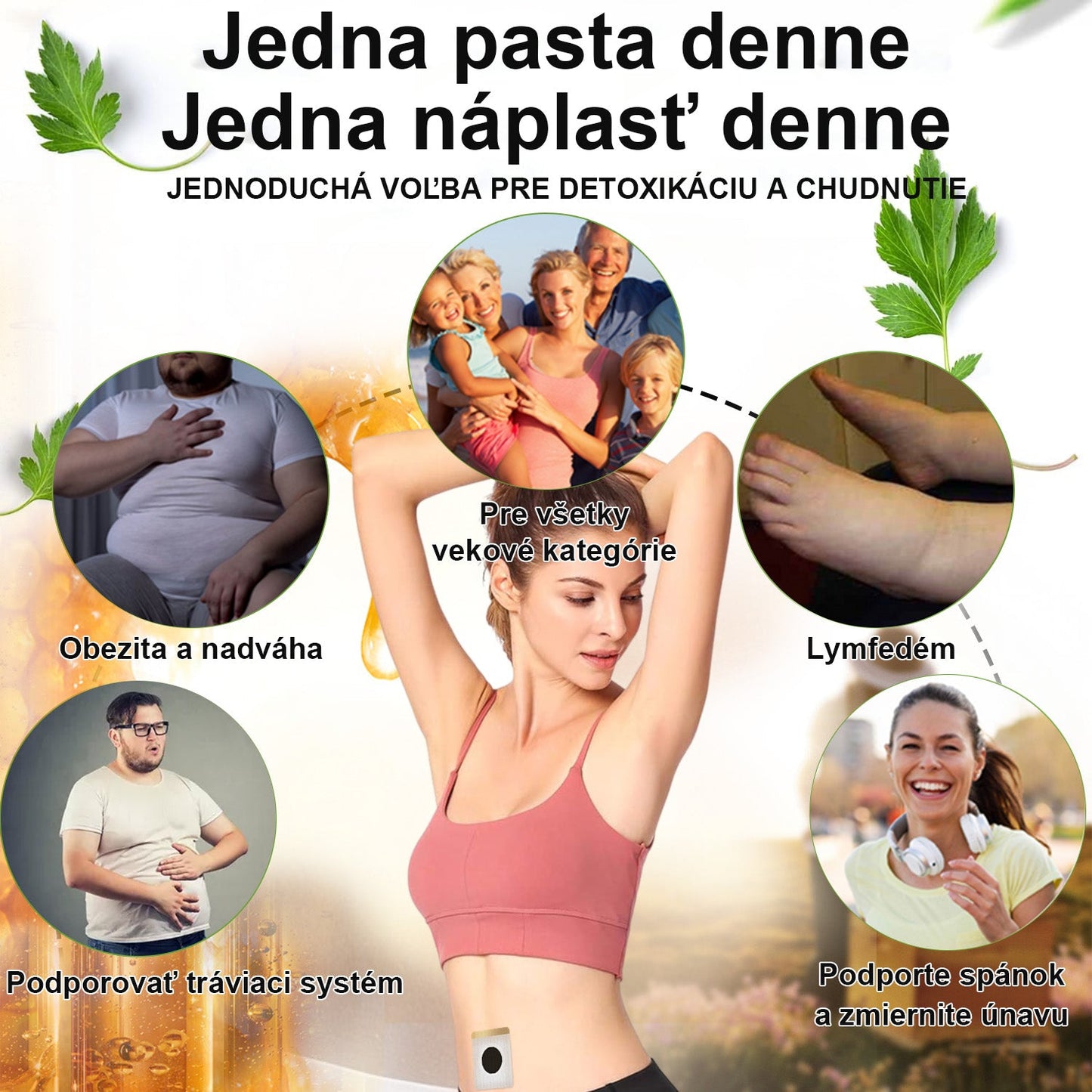 Obmedzená doba 80% ZĽAVA - [Vyvinuté v Kalifornii, USA] 🔥❤️ Včelí Jed Lymfatická Drenážna Zoštíhľujúca Náplasť (Vhodné Na Použitie Pre Jednotlivcov Všetkých Vekových Kategórií)